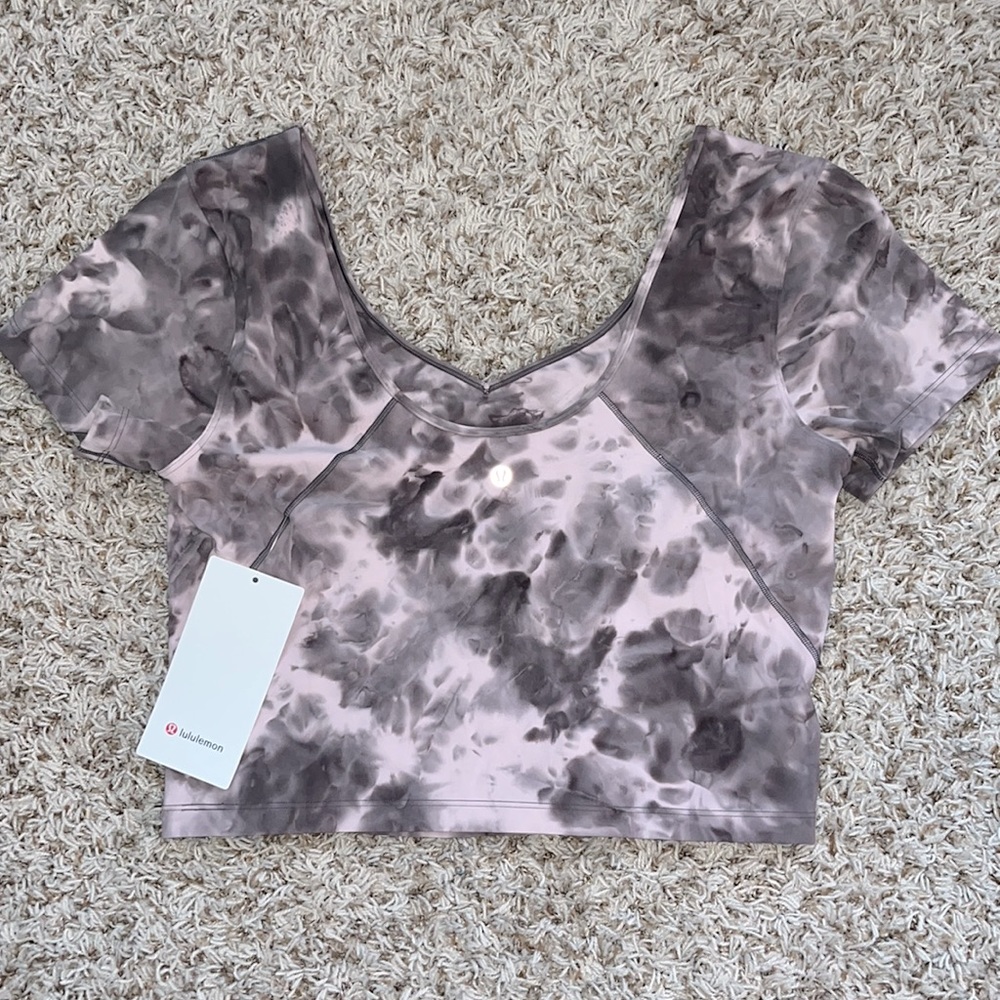 Lululemon Align T-Shirt NWT Size 12 (Large). Diamond Dye Mink Bery Lunar Rock - Picture 7 of 8